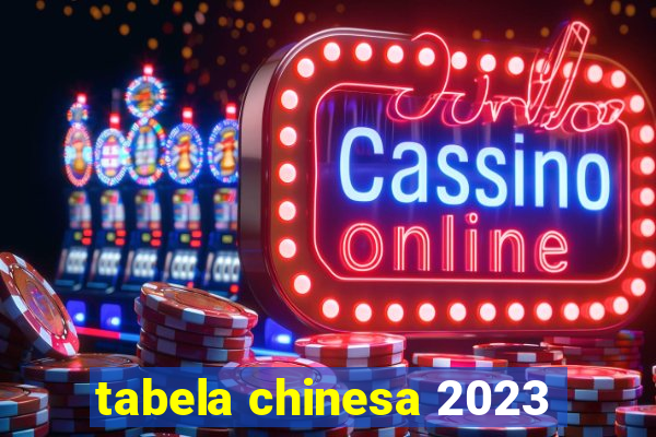 tabela chinesa 2023